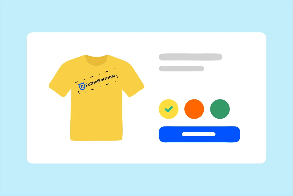 Mövcud loqonuzu və sponsor yazınızı əlavə edərək dazynı tamamlayın.